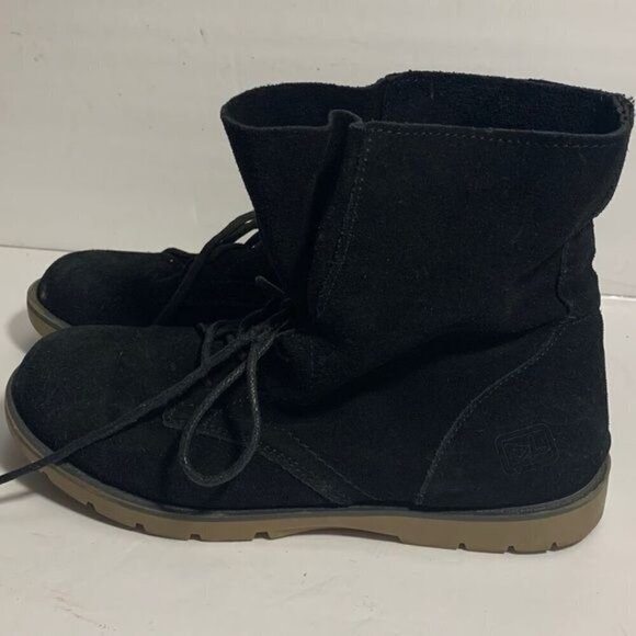 Dirty Laundry black suede leather lace up boots - Picture 2 of 10
